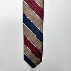Vintage Briar Pride of England Men’s Neck Tie 3” Henderson Ky Bronze Blue Maroon